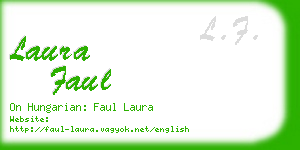 laura faul business card